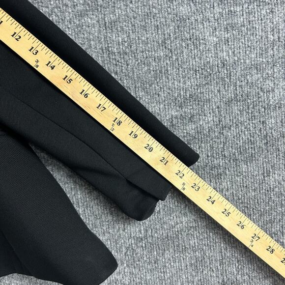 J Crew Blazer Womens 8 365 Going Out Stretch Twill Black Minimalist Casual Work - Picture 11 of 11